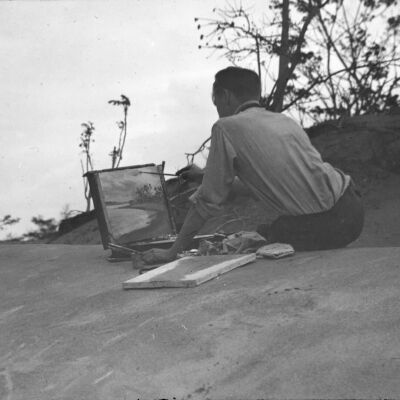 Man painting