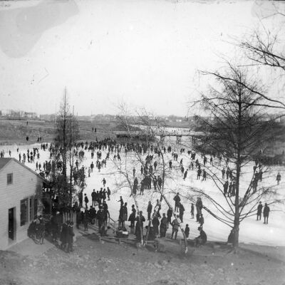 Ice skating park