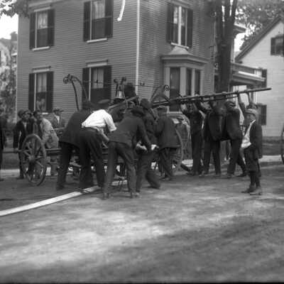 Moving a fire engine