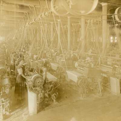 Laconia Mills - weaving room