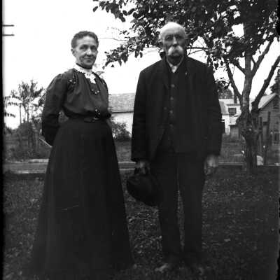 Unidentified woman and man