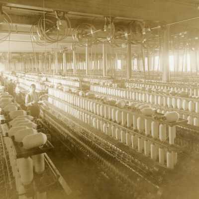Laconia Mills - spinning room