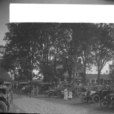Reverse side with postcard section pasted on.