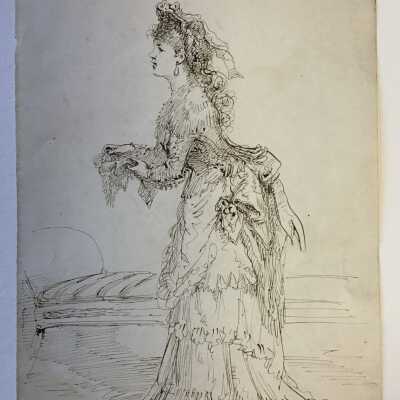 Young Woman in Fancy Dress