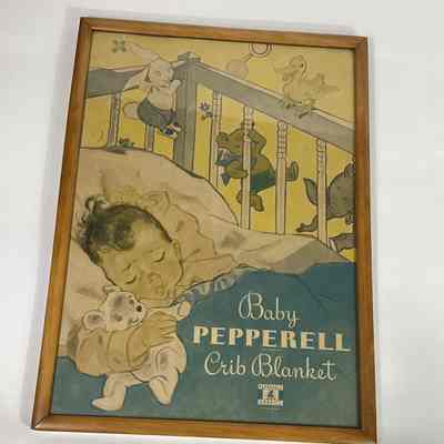Baby Pepperell crib blanket advertisement