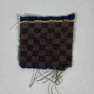 Fabric sample and weaving draft