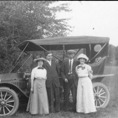Ella Winifred Cole Sawyer, Howard B. Sawyer, Charles E. Moody and Vivian Lois Cole