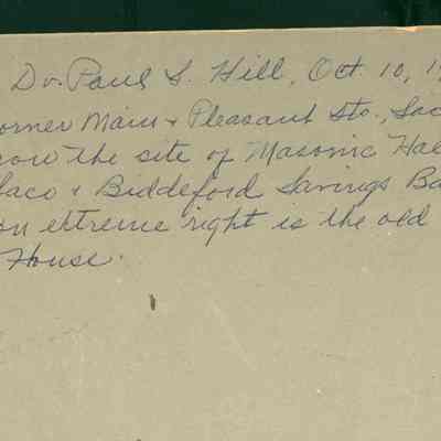 Back side of photo.