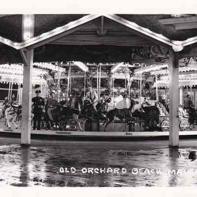Old Orchard Beach Merry-Go-Round Postcard