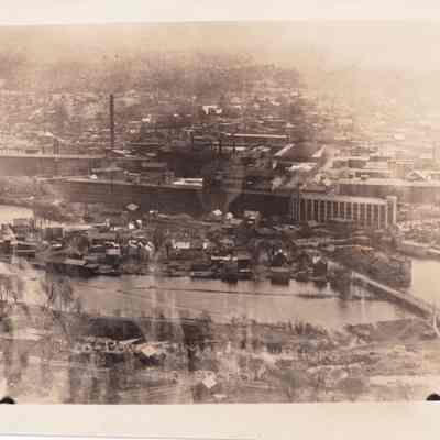 Saco-Lowell Shops, aerial view