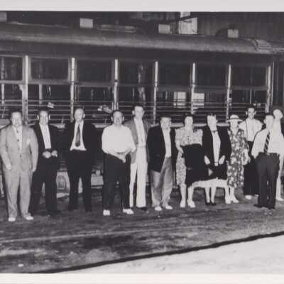 Saco, Car #616 with Saco City Officials