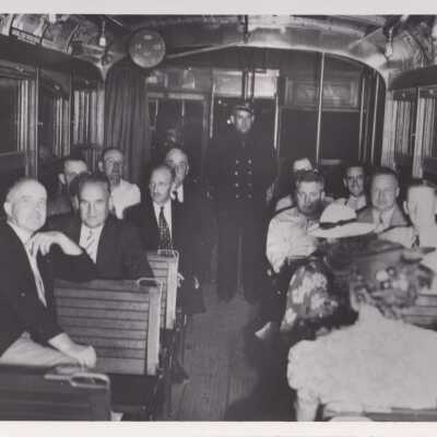 Saco, Car #616 with Saco City Officials