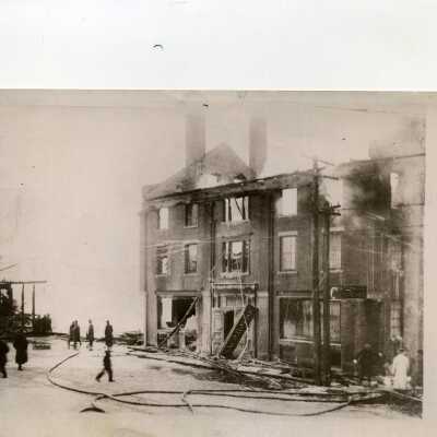Saco House after the fire of 1912