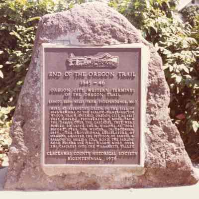 Oregon City 1976 - End of the Oregon Trail Marker
