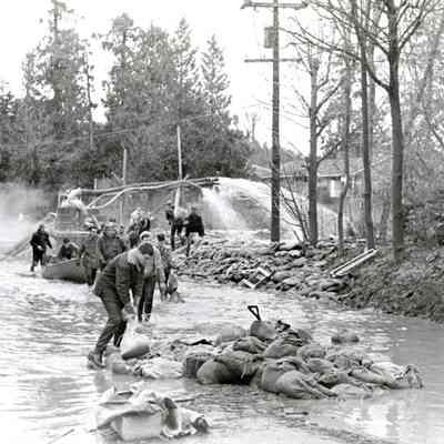 1964 Flood - Pumping Water Away from Neighborhood
