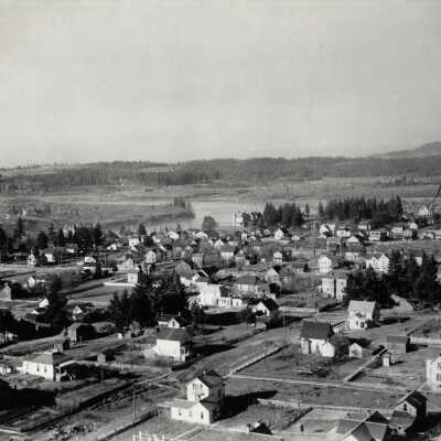 Oregon City View from Bluff - 1896