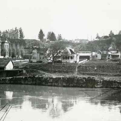 Oregon City 1895-1910 - Viewed from West Linn - 8th to 7th Streets