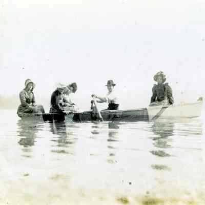 Unidentified People in a Row Boat - Talbert Collection