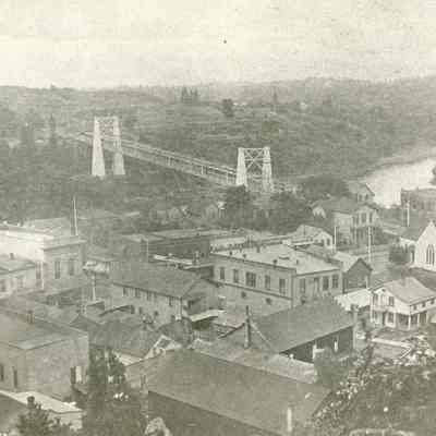 Oregon City-West Linn Suspension Bridge.