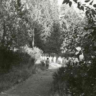 Camp Onahlee 1949 - Leaving Flag Ceremony