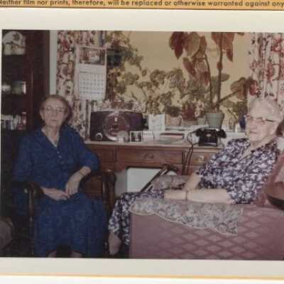 Mertie Stevens (left) and Unknown Friend - 1954