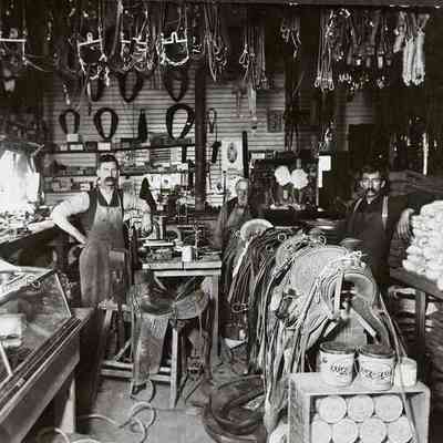 F. H. Cross Harness Shop Interior 1898