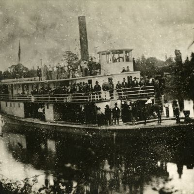 Steamboat "Onward" 1858 - Pro-Slavery Excursion - Willamette River