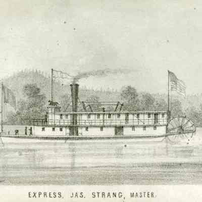 Steamboat "Express" 1858 - Photo of Drawing