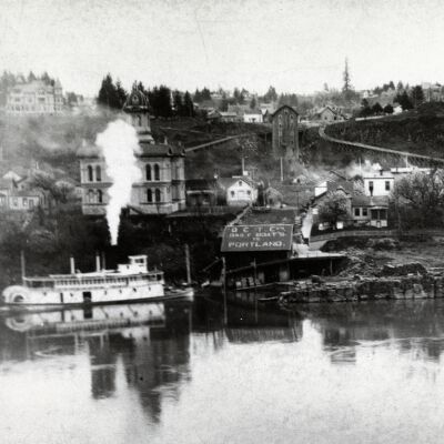 Steamboat at 8th Street Dock - c. 1892