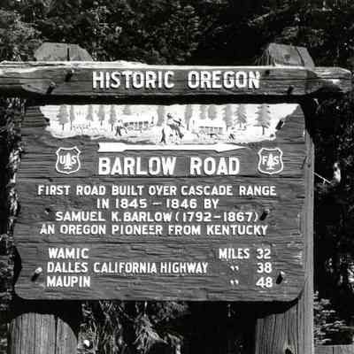 Barlow Road Marker