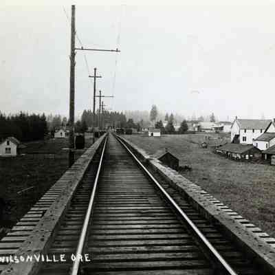 Wilsonville from the Railroad Bridge 1910