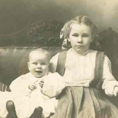 Portrait of Two Unknown Children