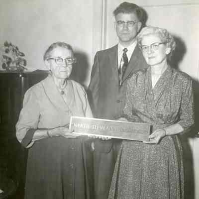 Mertie Stevens Plaque Presentation 1959
