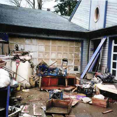 1996 Flood - Lancaster House on Willamette River