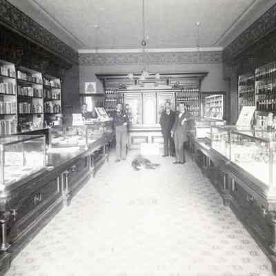 E. G. Caufield Drug Store Interior - Located between 7th and 8th on Main Street