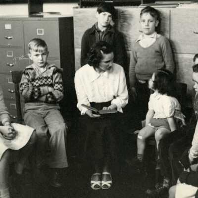 Oregon City Library 1950 - Story Time with Jane Williamson