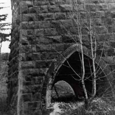 Lake Oswego 1957 - Stone Chimney of Oswego Iron Works
