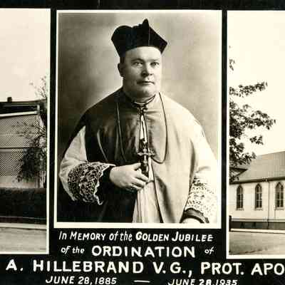 Composite Photos of St. John's Catholic Church and Grounds in Oregon City.