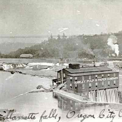 Willamette Falls and Hawley Pulp and Paper Mill 1915