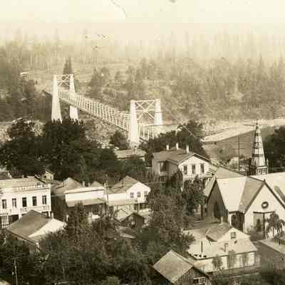 Oregon City-West Linn Suspension Bridge - 1893