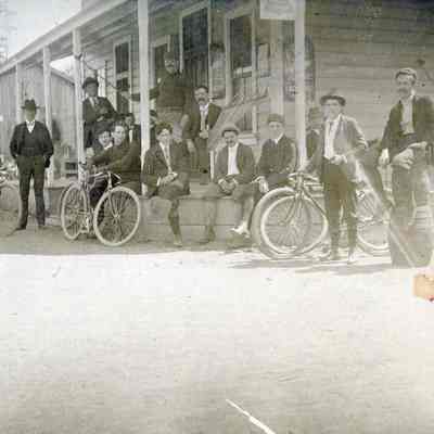 Ed Carr Collection - Gentlemen resting with their Bicycles