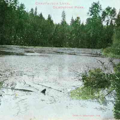 Chautauqua Park Lake 1907 - Postcard - Gladstone, Oregon