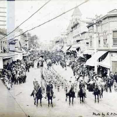 Oregon City 4th of July Parade 1905 - Catholic Boys Marching Group