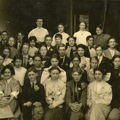 Eastham School Students 1908 - 8th Grade - Oregon City