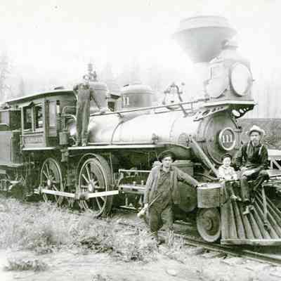Cazadero 1904 - Engine #111 used to build the Cazadero Dam