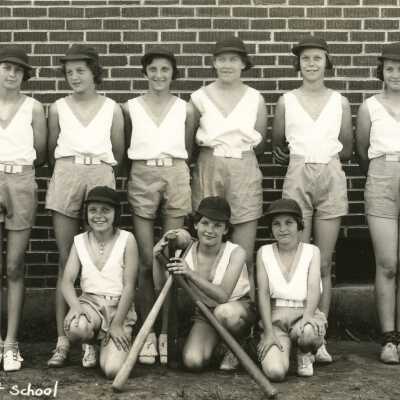 Mt. Pleasant School 1936 - Girls Baseball Team
