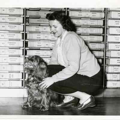 Bassett Jr., Laura May (Hoss) with dog Mollie