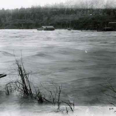 Willamette Falls - Flood of 1890.: Origsize: Canemah, May 1890; Origformat: Print-Photographic