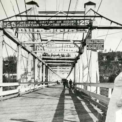 Oregon City - West Linn Suspension Bridge - No Date