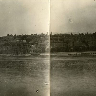Columbia River 1917 - Panorama from end of Tunnel